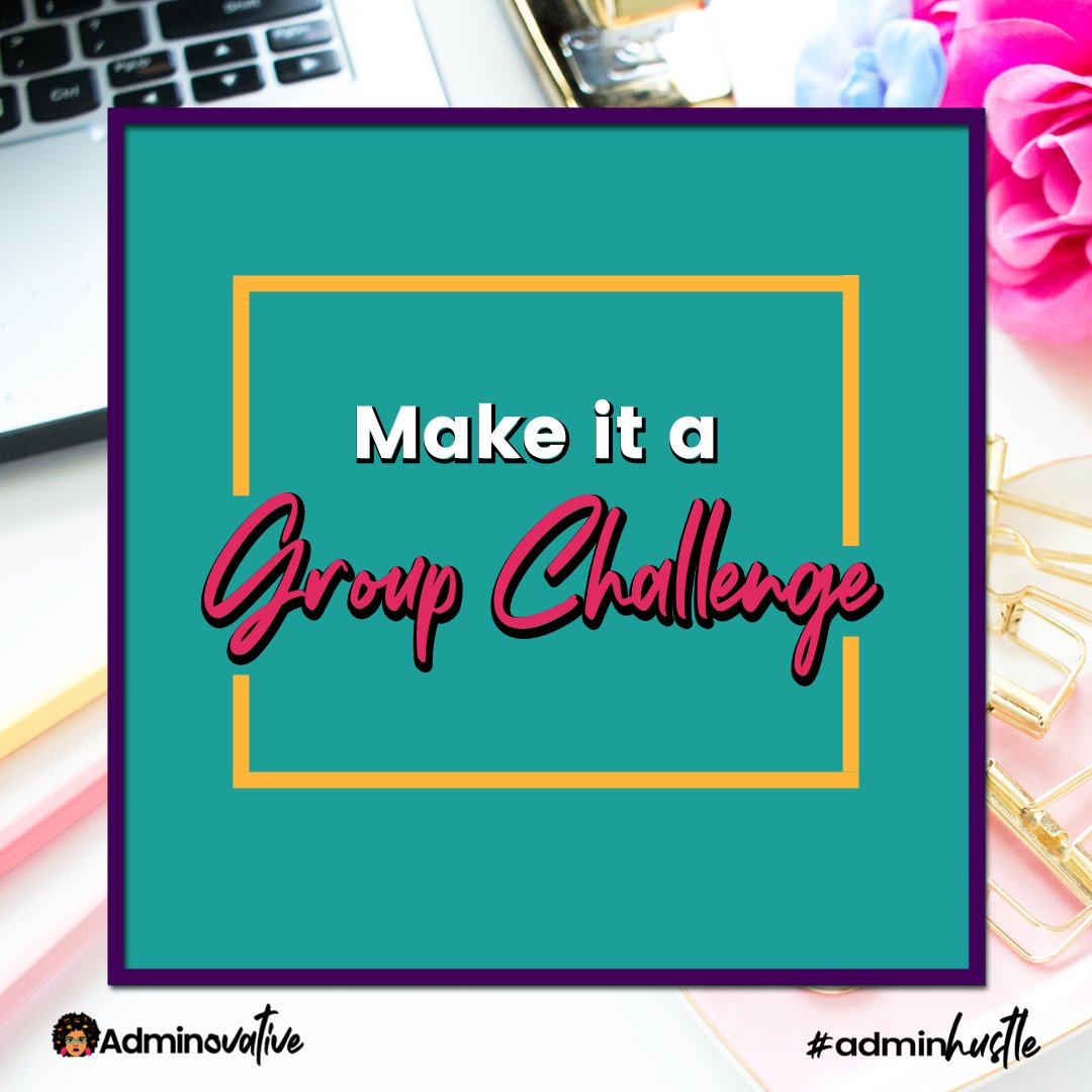 Adminovative's tweet image. If one accountability partner is good, a whole group is even better. And they don’t even need to be local. Find a supportive group online and challenge each other to stick to your new habit for the next 30 days or so. 

 #wholeheartedliving #boldbraveyou #Adminhustle💛✌🏽