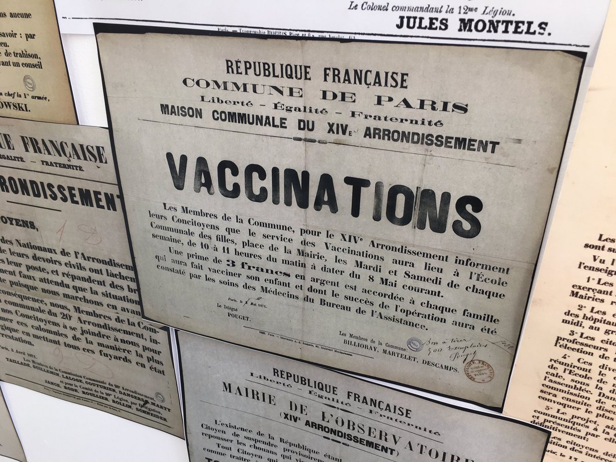 Déjà , le 10 mai 1871 : une seule solution, la vaccination!