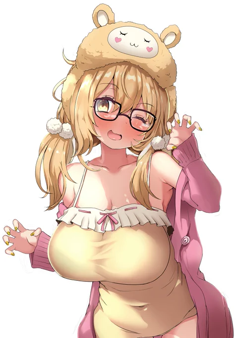 めがね描くの忘れてた 