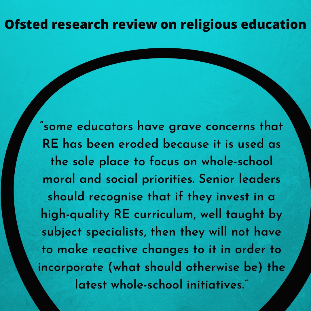 NATREupdate's tweet photo. If you don’t usually with #REchatUK you may want to join the special chat on Monday from 8-9 to discuss the research review on RE published by Ofsted this week.
@DeborahWeston and @KatieKates_84 will be hosting and joined by HMI subject lead for RE, Dr Richard Kueh https://t.co/ZI9ODbFZUM