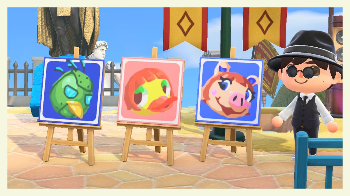 ElvisJack69's tweet photo. Other 3 patterns of villagers faces, in total I'm making 68 of 397 X'D
#AnimalCrossingNewHorizons #animalcrossing #acnh #どうぶつの森 #NintendoSwitch #animalcrossingpatterns #AnimalCrossingDesigns #pixelart #あつまれどうぶつの森 #あつ森 https://t.co/CFDWzdXc5l