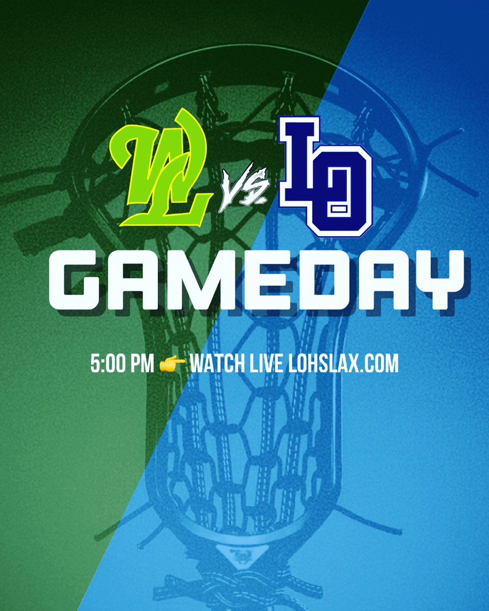 Game starts at 5:00 PM TODAY! <a href="/linncitylax/">West Linn Lacrosse</a> vs <a href="/Lakerlax/">Lake Oswego Lacrosse</a> Elite 8 of the Oregon LAX Playoffs! Watch live on LOHSLAX.COM 🥍🔥📹