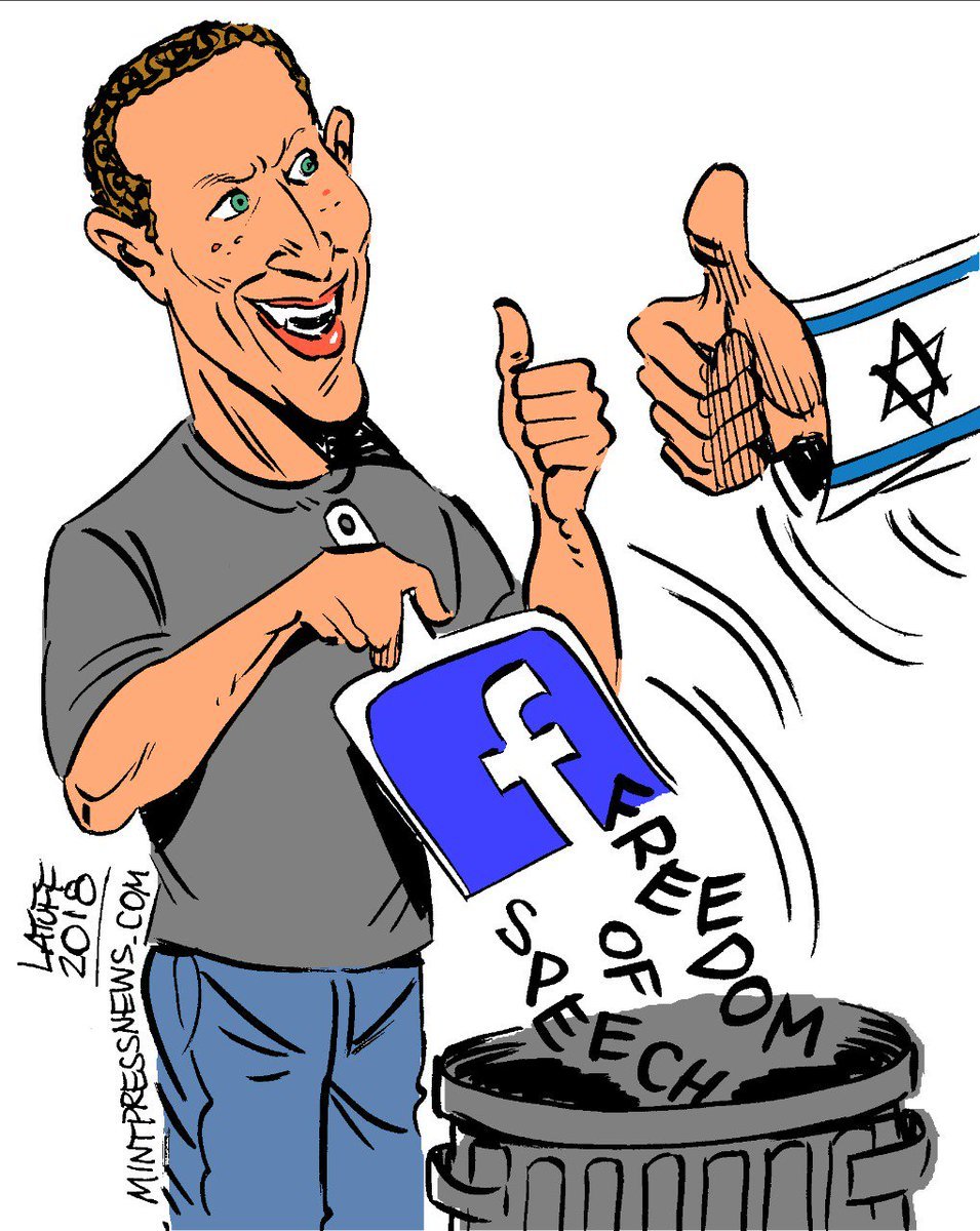 LatuffCartoons's tweet photo. Freedom of speech doesn't work on social medias like Facebook and Instagram when it comes to exposing the war crimes that #Israel commits in #Gaza.

@MintPressNews 
#Gaza_Under_Attack 
#SavePalestine https://t.co/OsA8GqTMfe