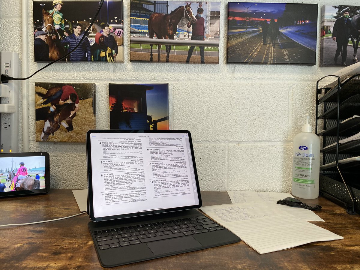 SantinoD1994's tweet photo. Finally get to do some homework @WoodbineTB #conditionbook https://t.co/MEAOK6h5he