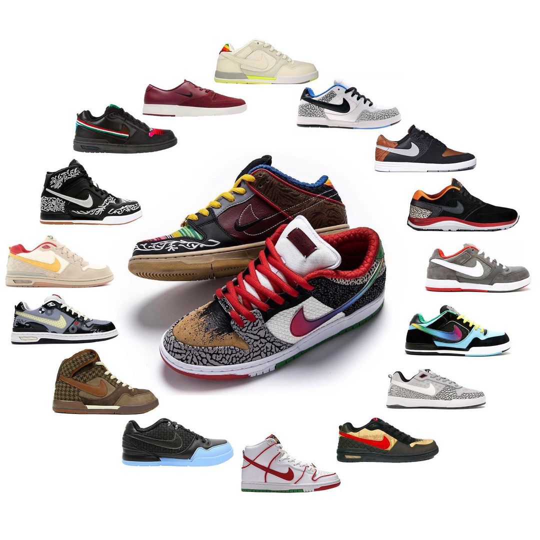 ModernNotoriety's tweet image. Infographic showing the Paul Rodriguez shoes that went into the design of the Nike SB Dunk Low "What The P-Rod"

📷: barengo/IG
Release Info: bit.ly/2NSIK2J