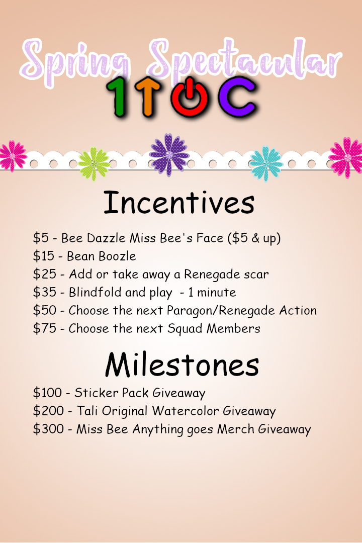 Miss_Beehave8_'s tweet photo. May 28th & 29th is @1UpOnCancer's Spring Spectacular! I will be streaming on their channel at 1 pm Central on the 29th. Mass Effect Cosplay, Incentives & Milestones. If I raise $200 - Tali watercolor giveaway. #1UOC #SpringSpectacular1UOC #MassEffect #fightcancer #TwitchCharity https://t.co/F4kDUrWOpH