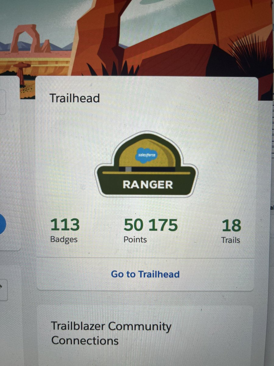 So this happened today! 🎉🦖Next step - superbadges and then getting the certs!

<a href="/trailhead/">Trailhead</a> <a href="/SalesforceAdmns/">Salesforce Admins</a> #trailhead