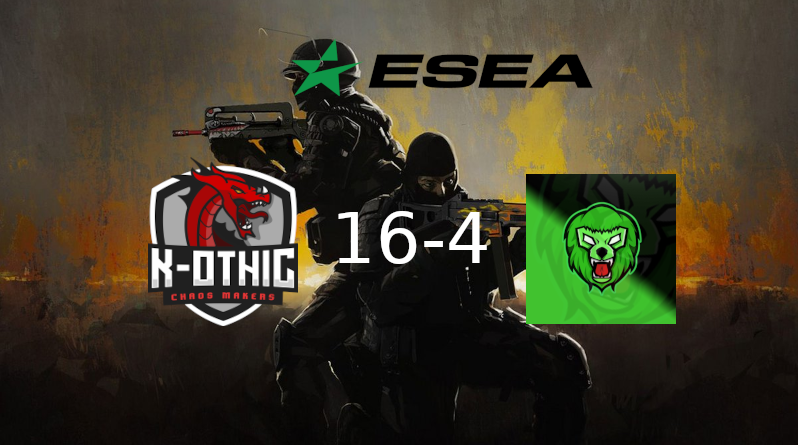 k_othic's tweet photo. 📢⚔️Annonce de résultat #CSGO 

⚔️🐉Nos joueurs ont gagnés 🆚"ex-Inspive Gaming"
16 - 4
On se retrouve à 2 victoires et 2 défaites pour l'instant dans la saison ESEA

👉Début de la saison, l'important c'est la suite !!🔥
#KOmakers https://t.co/kni7yBWrsI