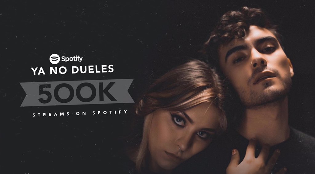 🎶| “Ya No Dueles” de [<a href="/_DennisArana/">Dennis Arana</a>] ft [<a href="/FrancelyAbreu/">ABREUU</a>] alcanzó 500mil streams en Spotify.