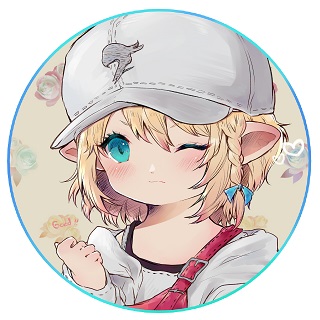 1girl pointy ears lalafell blonde hair one eye closed hat solo  illustration images