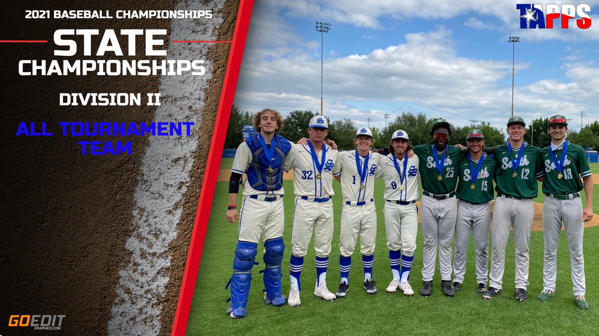 Here is your Division II Boys All Tournament Team #TAPPSbaseball
