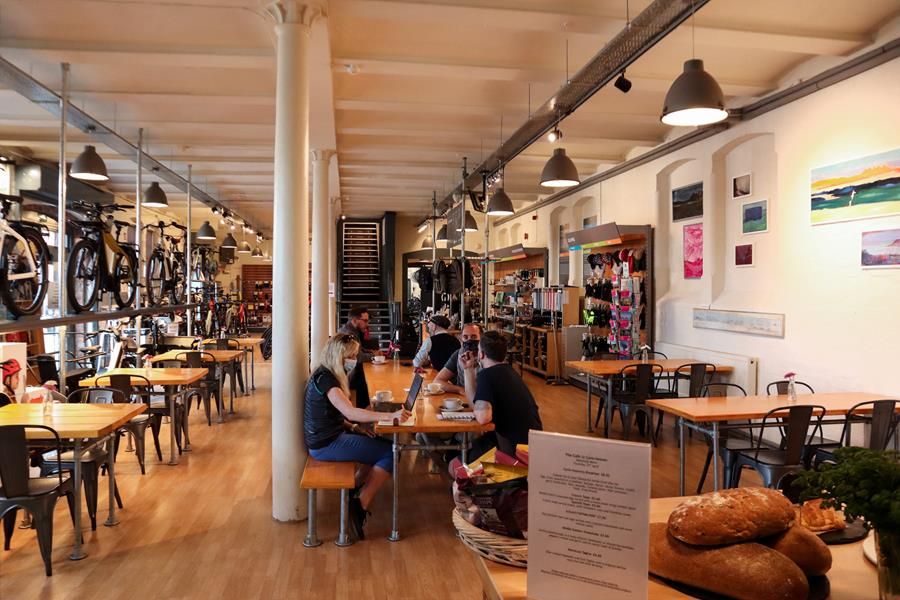 CycleHeaven's tweet photo. Our wonderful café is opening it's doors and welcoming people to sit INSIDE on Monday! Please observe COVID-19 precautions and wear a mask while not seated. #lockdownlift #bikecafe #cyclingcafe https://t.co/Zm1Q11CFD6