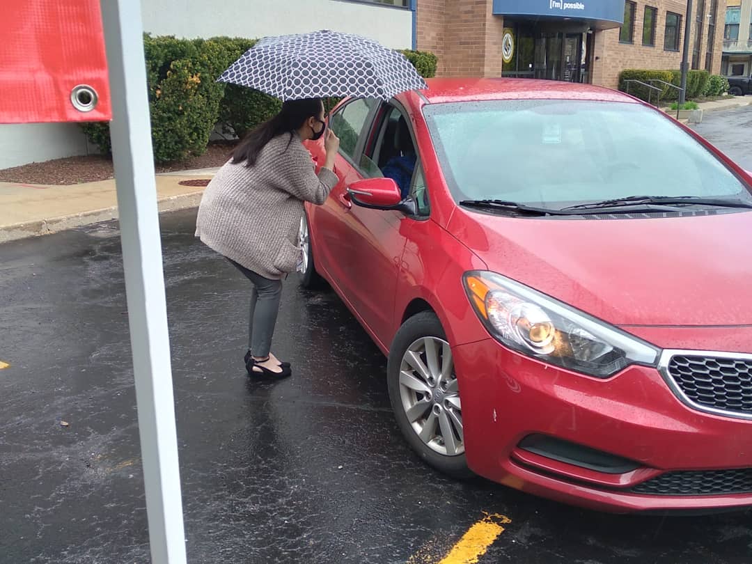 We had a great turn out at today's College Drive-thru at Herzing in Kenosha, even despite the rain!