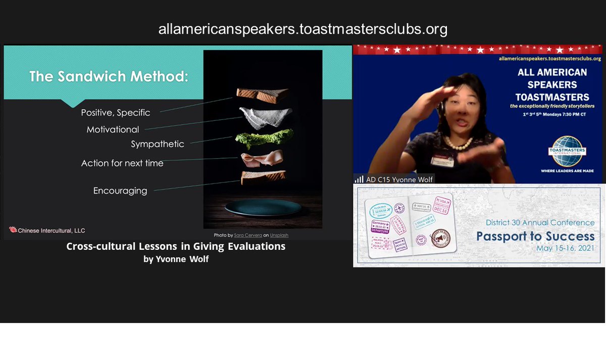 MandyVppr's tweet photo. When giving feedback in a #crosscultural setting, what works even better than the Positive-Negative-Positive Sandwich method?

a thoughtfully layered 🥪 method!

live from D30 #Toastmasters conference

#SpeechEvaluation #Toastmaster #ToastmastersInternational #WhereLeadersAreMade https://t.co/7Tf678KrvN