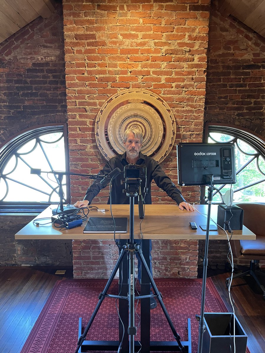 Working on my new #Bitcoin podcasting station.