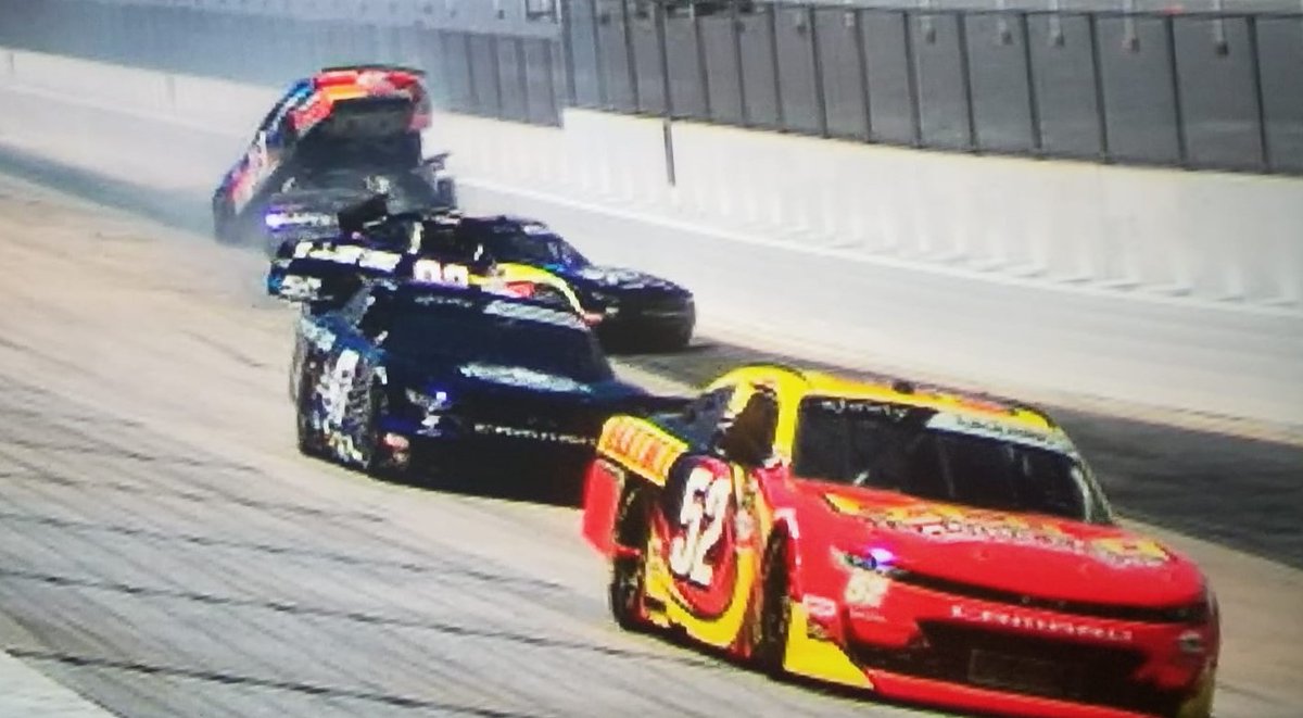 graygaulding's tweet photo. Stage 2 finish P31 with 110 more laps to go for the checkered flag🏁!!! #WhoDoYouCollect | #SVSVision | #Drydene200 | SMG-PR https://t.co/va0n3lEI8E