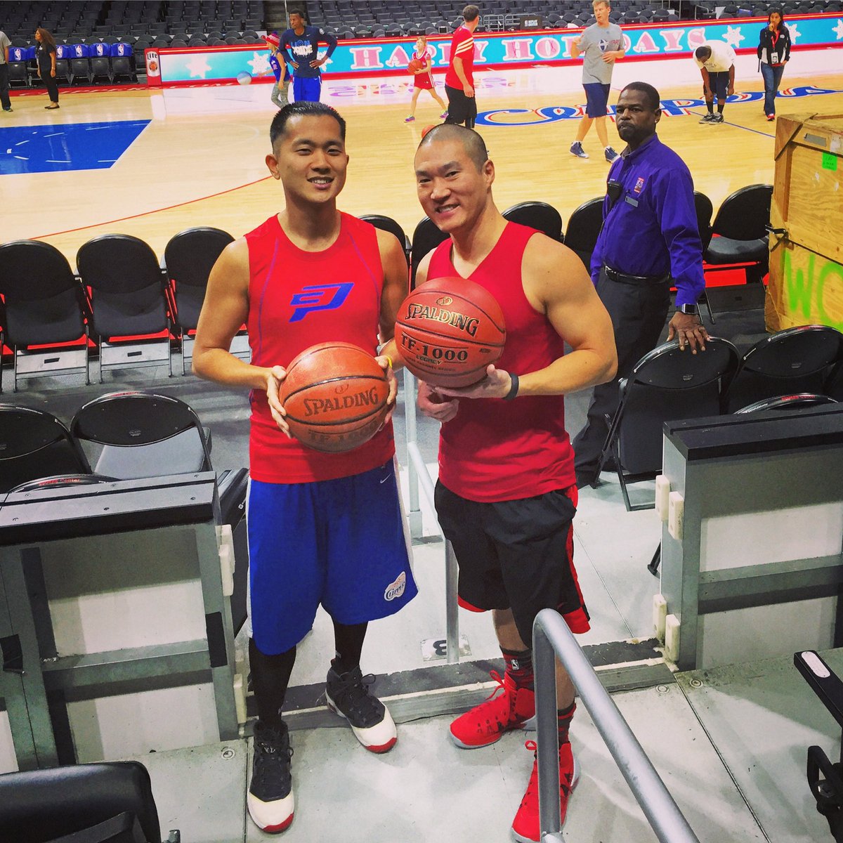 RikDaddy's tweet photo. From basketball courts to bars to Clippers games and everything in between. Wishing a #HappyBirthday to one of the original Chubby Asian Girls and my best man @YungBolo #BuiYah #ChubbyAsianHoops #HBD #AlmostClub40 https://t.co/WAMP3X0G46