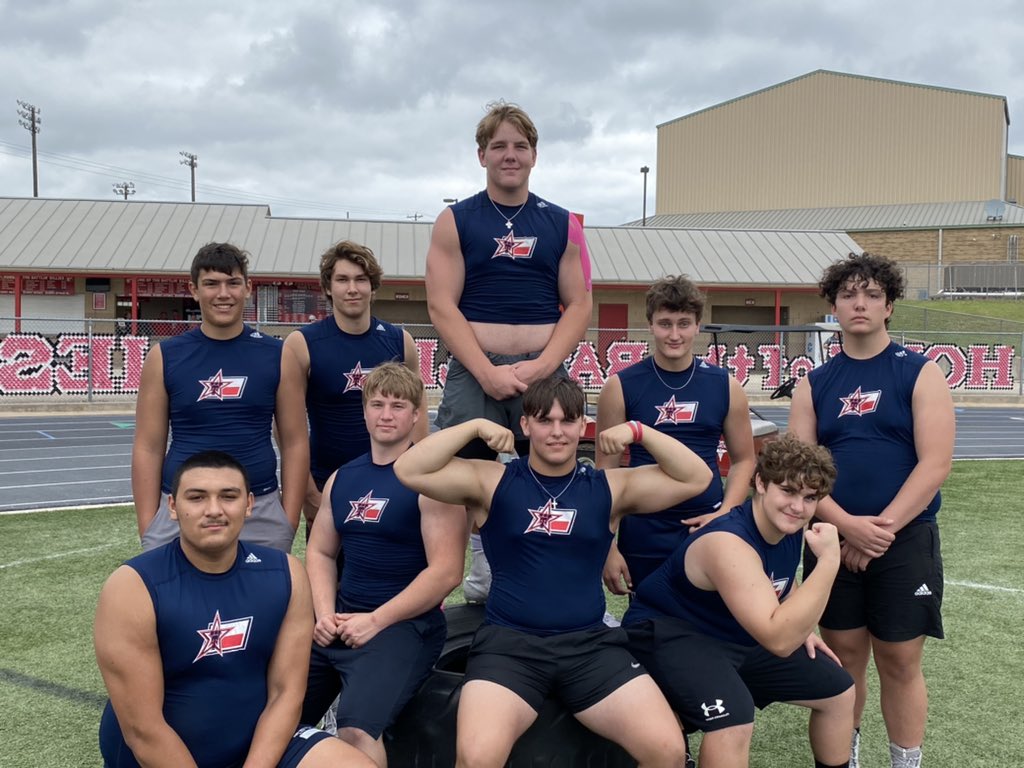 The Texans skill players qualify for the State 7on7 tournament in College Station and the bigs take 3rd in the Lineman Challenge in Fredericksburg! #TexanPride