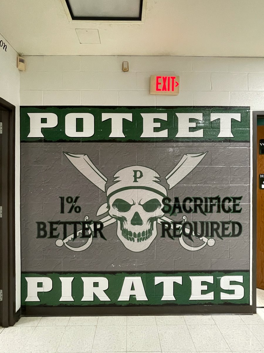 👀 check out this Awesome new Wall Wrap for @RalphHPoteetHS We always enjoy working with the Pirates and love this new addition to the facilities!! #tradition #culture #Motivation #ChampionshipMindset #schoolpride #custombranding #gcifamily #wallwraps