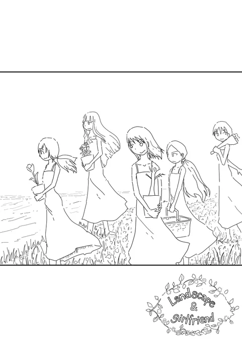 現在制作中の同人誌の表紙絵🍎
これにうすーくグレー入れて、用紙をエンボス+マット加工すればそれっぽくなるんじゃないかなと睨んでる(雰囲気頼りのマンガ描き✨) 