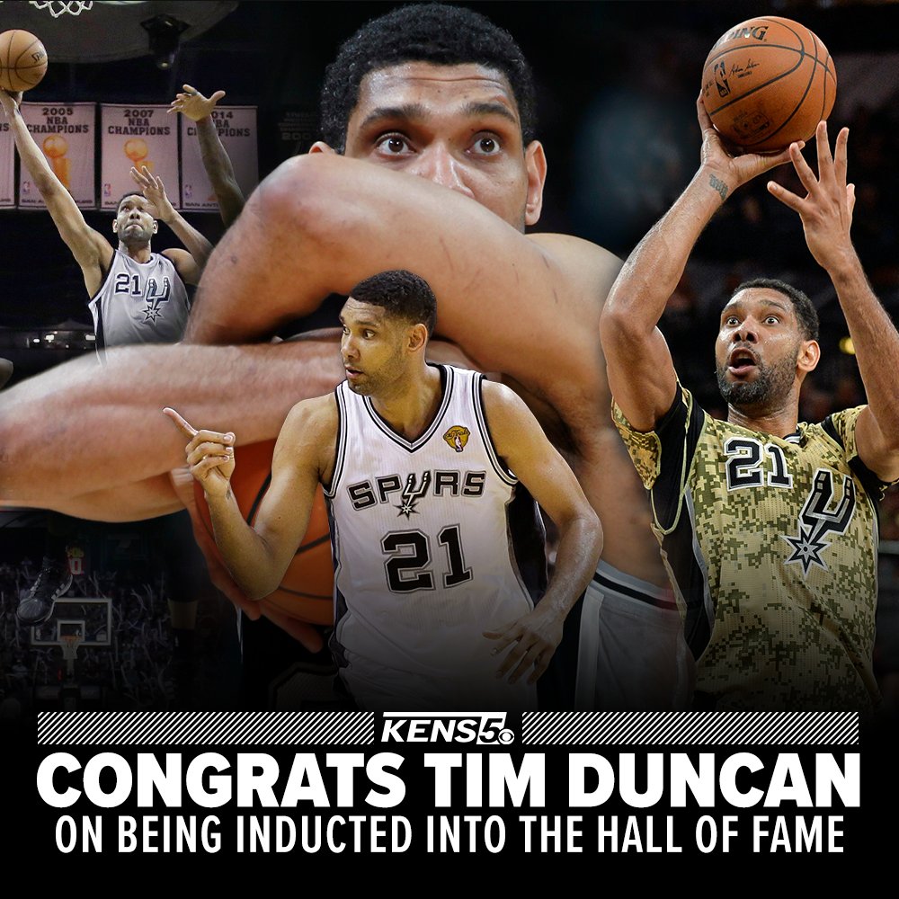 Tim Duncan to be inducted into Hall of Fame by David Robinson