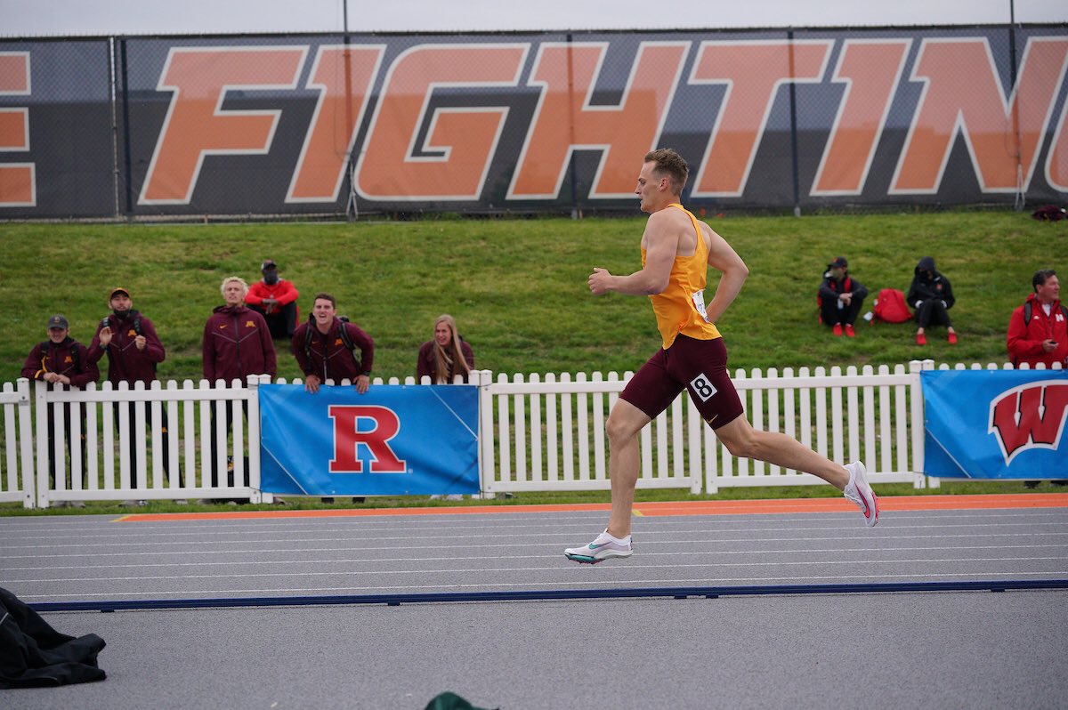 Great showing by <a href="/TheodoreFrid/">theodore</a> in the #B1GTF decathlon with a PR of 7,482 points for 6th place &amp; 7th in #Gophers history! 〽️

Day 2:
110m Hurdles ➡️ 14.61, 5th
Discus ➡️ 40.60m (133-02), 6th
Pole Vault ➡️ 4.60m (15-01), 8th
Javelin ➡️ 48.99m (160-08), 9th
1500m ➡️ PR 4:33.55, 4th