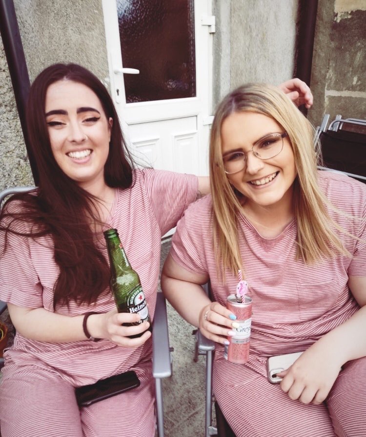 Can you tell we were tipsy after recording today’s Eurovision episode? Also; thoughts on our matching pj’s?