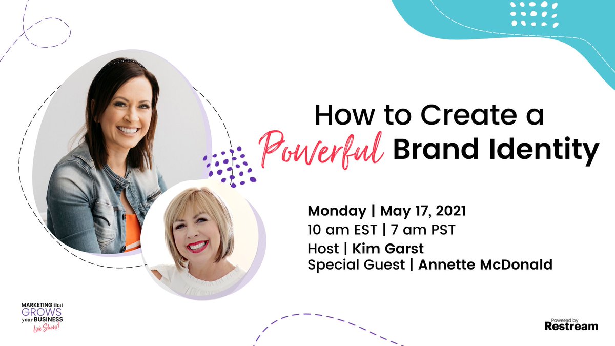 ItsAnnetteMcD's tweet photo. Looking forward to chatting with @kimgarst about creating powerful visual brands! #smm https://t.co/5gj25Xr9Zw