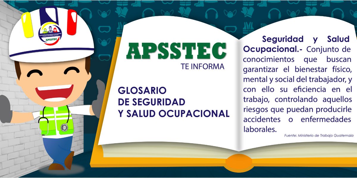 copsstec's tweet photo. Sabes qué es la Seguridad y Salud Ocupacional? Hoy como parte de nuestra labor por socializar la importancia de la Seguridad y Salud en el Trabajo te presentamos esta definición. #GlosarioSST #ApsstecTeInforma https://t.co/jZvQgQgek2