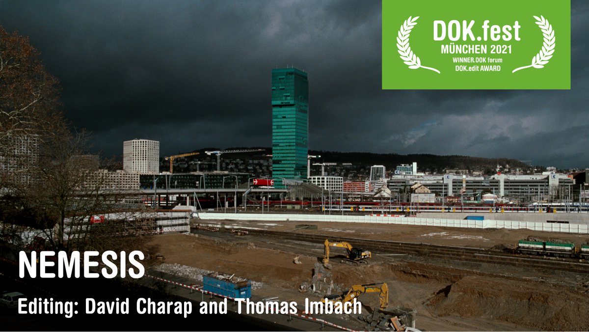 dokfest's tweet image. Congratulations! Our prize for the best documentary montage has a first winner: The DOK.edit Award – presented by @AdobeDACH  goes to David Charap and @thomasimbach_  ! 

See the film at #dokfest2021 until May 23:
dokfest-muenchen.de/films/view/237…

@SWISS_FILMS @AdobeDACH