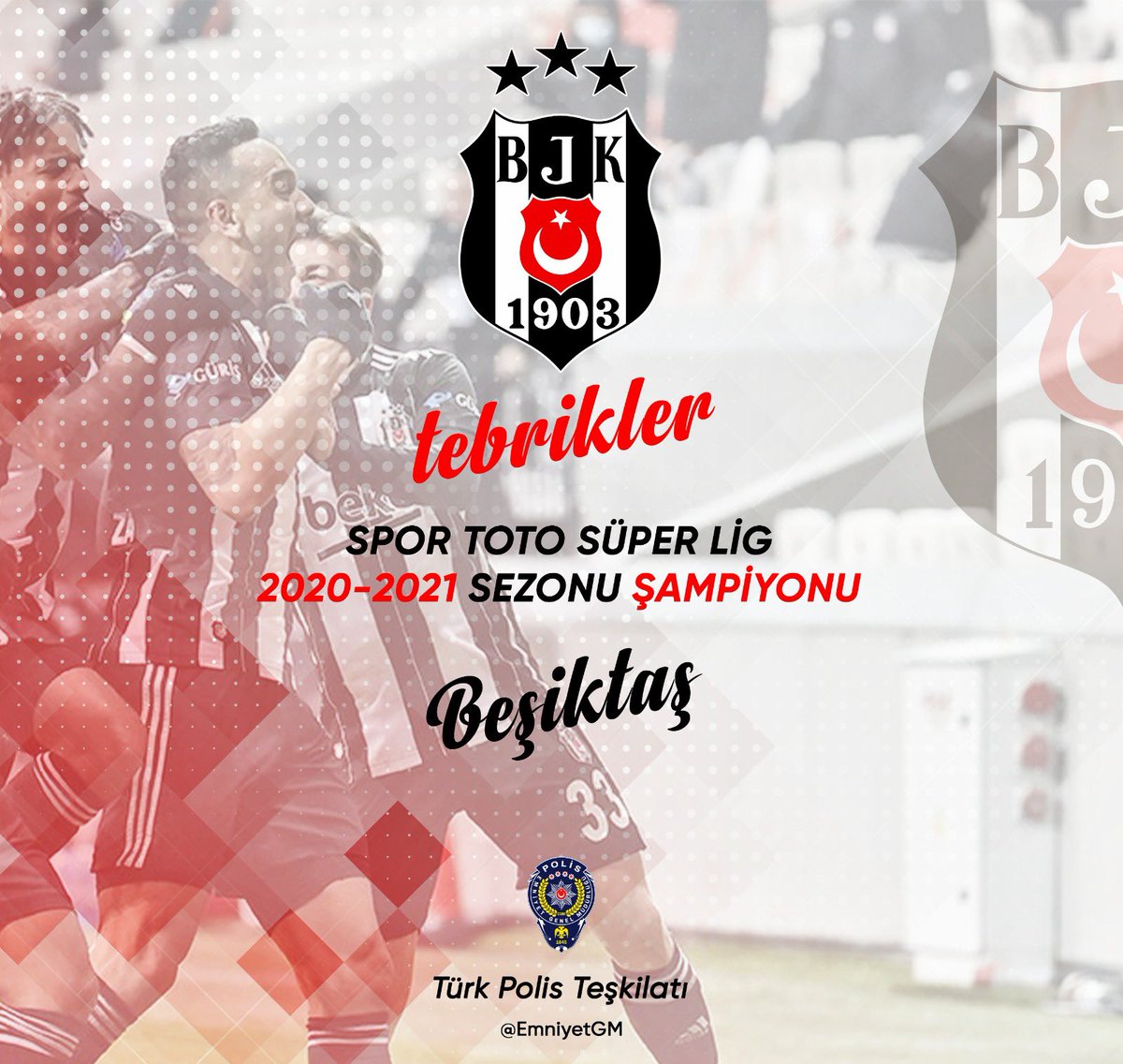 Tebrikler Beşiktaş 🏆

#ȘampiyonBeşiktaş