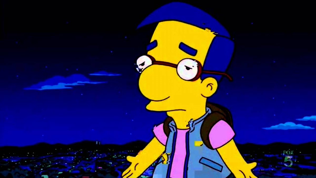Включи simpsonwave. Барт и милхаус. Симпсоны милхаус. Барт симпсон 15 лет. Плачущий Милхауз.