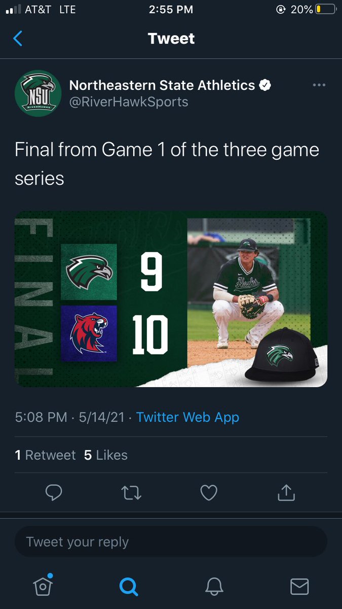 CaleBackward5's tweet photo. “Host No. 7 Rogers State, a team we swept” 
NSU Twitter is so comical without even trying https://t.co/VJ5MzrYgOb