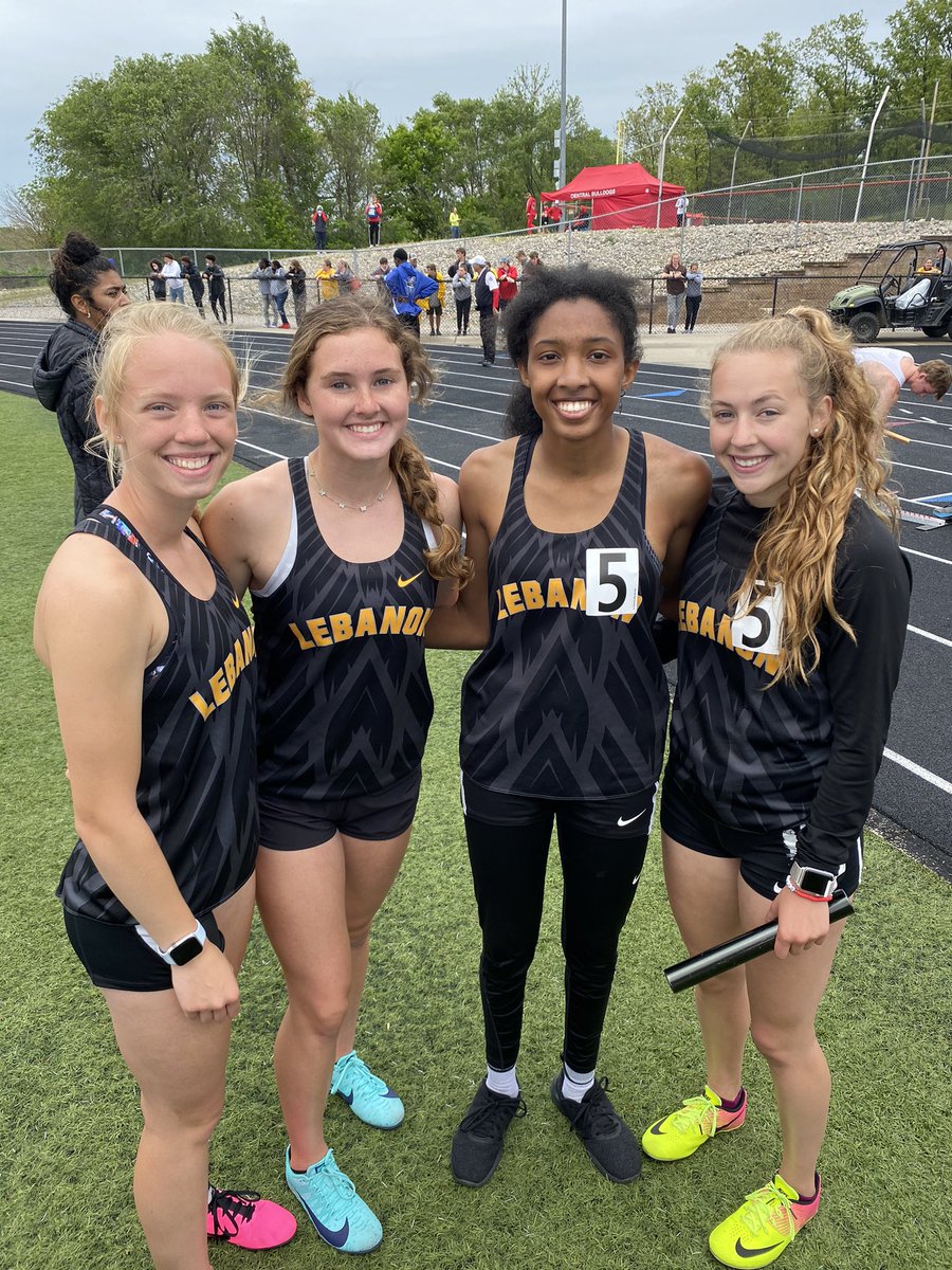 Congrats to our Girls 4x400m Relay team!! Moving on to Sectionals!! <a href="/DrKOQuinn/">𝙳𝚛. 𝙺𝚊𝚝𝚒 𝙾’𝚀𝚞𝚒𝚗𝚗</a> <a href="/YellowjacketsXC/">Lebanon XC</a> <a href="/wchristianleb/">Will Christian</a> <a href="/IWadeYouLook/">Garett Wade</a>