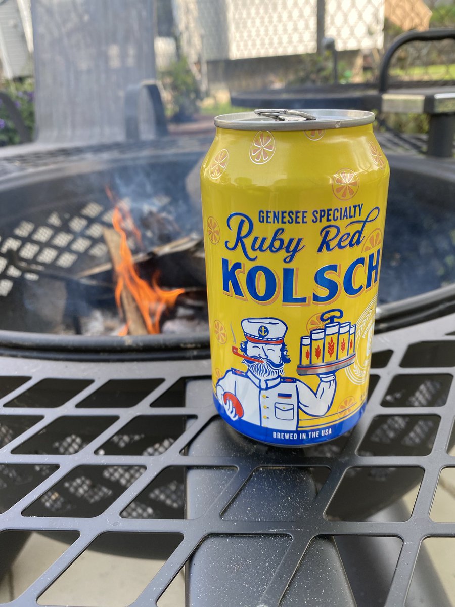 sngrbean's tweet photo. After a long day of working in the yard, we are celebrating in style! @GeneseeBrewery #rubyredkolsch https://t.co/SSlGDjc4MK