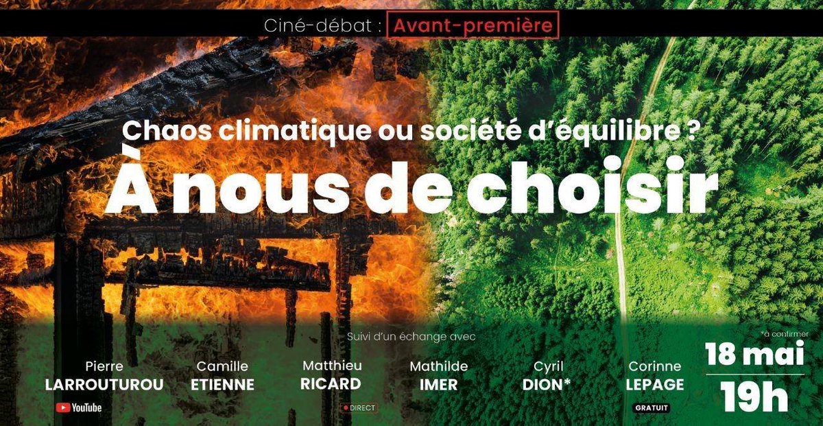 Quel film réunit <a href="/larrouturou/">Pierre Larrouturou</a> <a href="/N_Hulot/">Nicolas Hulot</a> @cdion <a href="/CamilleEtienne_/">CamilleEtienne</a> E. Orsenna, <a href="/GeluckOfficiel/">Philippe Geluck</a> <a href="/IsaMergault/">Isabelle Mergault</a> Jean Jouzel, Hervé LeTreut, <a href="/PatriceLeconte/">Patrice Leconte</a> <a href="/GaccioB/">Bruno Gaccio</a> <a href="/alainjuppe/">Alain Juppé</a> <a href="/LaurentFabius/">Laurent Fabius</a> <a href="/laurent_sceaux/">Philippe LAURENT</a> <a href="/corinnelepage/">Corinne Lepage</a> <a href="/FrancoisBoulo/">François Boulo</a> <a href="/JonPalais/">Jon Palais</a> <a href="/marietouss1/">Marie Toussaint 🌍🌏</a> <a href="/PerdriauGael/">Gaël Perdriau</a> ... ?