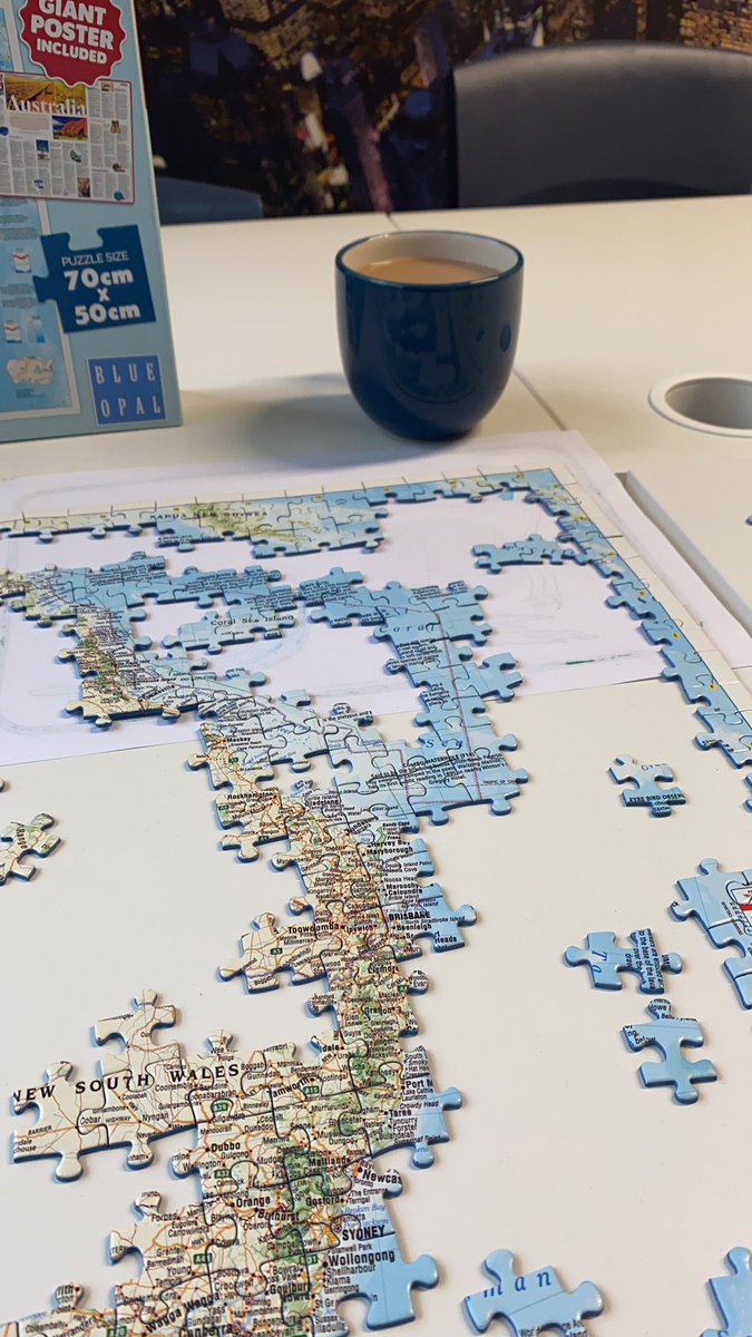 ShebbearHAWC's tweet photo. #RuddleBoard mindfulness activity on a Saturday evening.... puzzle and tea! @ShebbearBoard #ShebbearWellbeing https://t.co/WDVL09nh5F