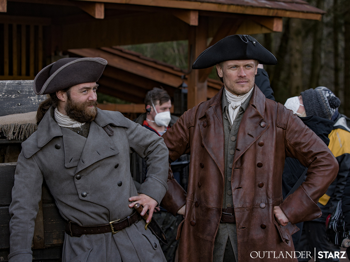 After all this time, I still can't get over how strongly @RikRankin and @SamHeughan rock a tricorn. #Outlander