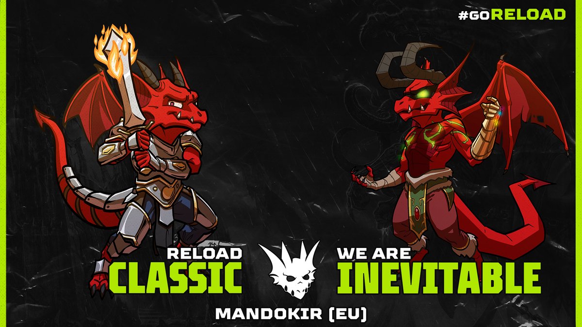 🔥 ¡RELOAD LLEGA A TBC! <a href="/Warcraft_ES/">Warcraft ES</a>

Reload Classic y WE ARE INEVITABLE serán nuestras dos guilds hermanas en Mandokir de cara a TBC Classic.

👇🧵HILO:

#GoReload #TheFireReign