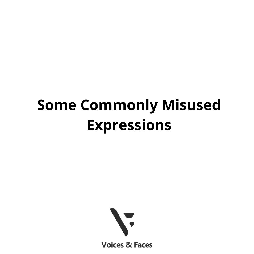 temi_badru's tweet photo. Some commonly misused English expressions. A thread  #temipopoola #voicesandfaces https://t.co/dZCxGTZQME