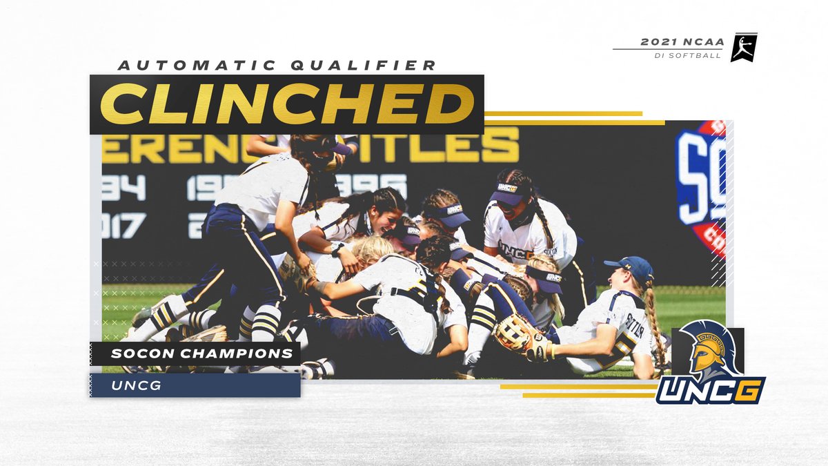 UNCG ➡️ IN.

<a href="/UNCGSoftball/">UNCG Softball</a> wins the <a href="/SoConSports/">The Southern Conference</a> tournament championship and secures its spot in the #NCAASoftball Tournament!