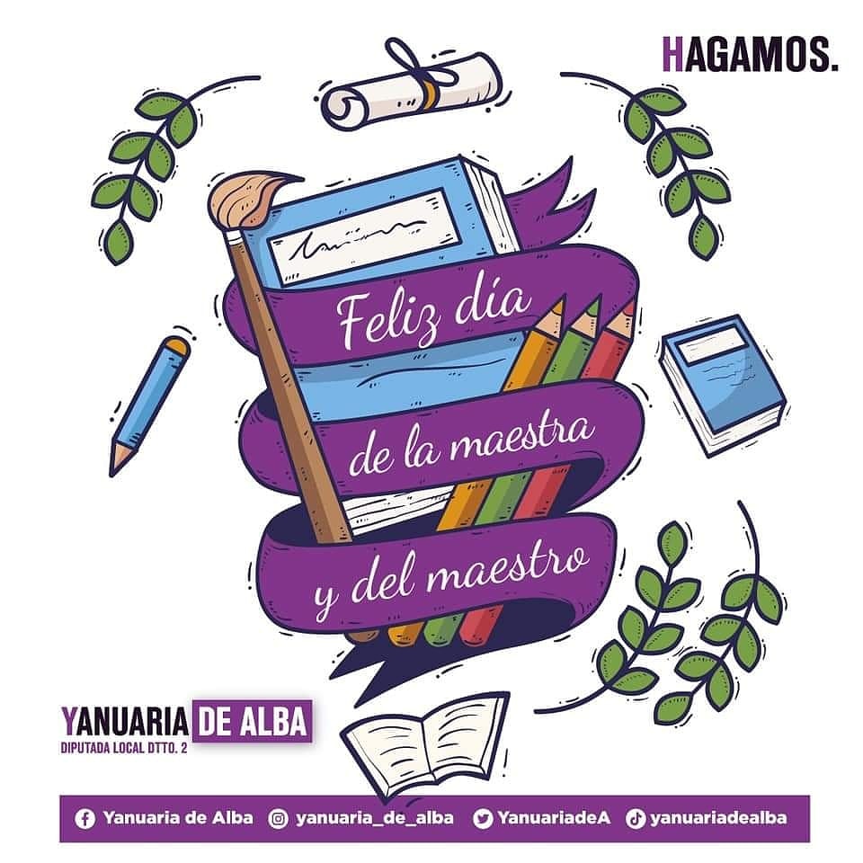 YanuariadeA's tweet photo. 💜 Ser docente es darle herramientas y habilidades personales y profesionales a la siguiente generación. 

#Soyorgullosamentedocente 

Felicidades a todas las maestras y maestros en su día. 👩🏻‍🏫 🧑🏻‍🏫 https://t.co/nZVVfE4LHR
