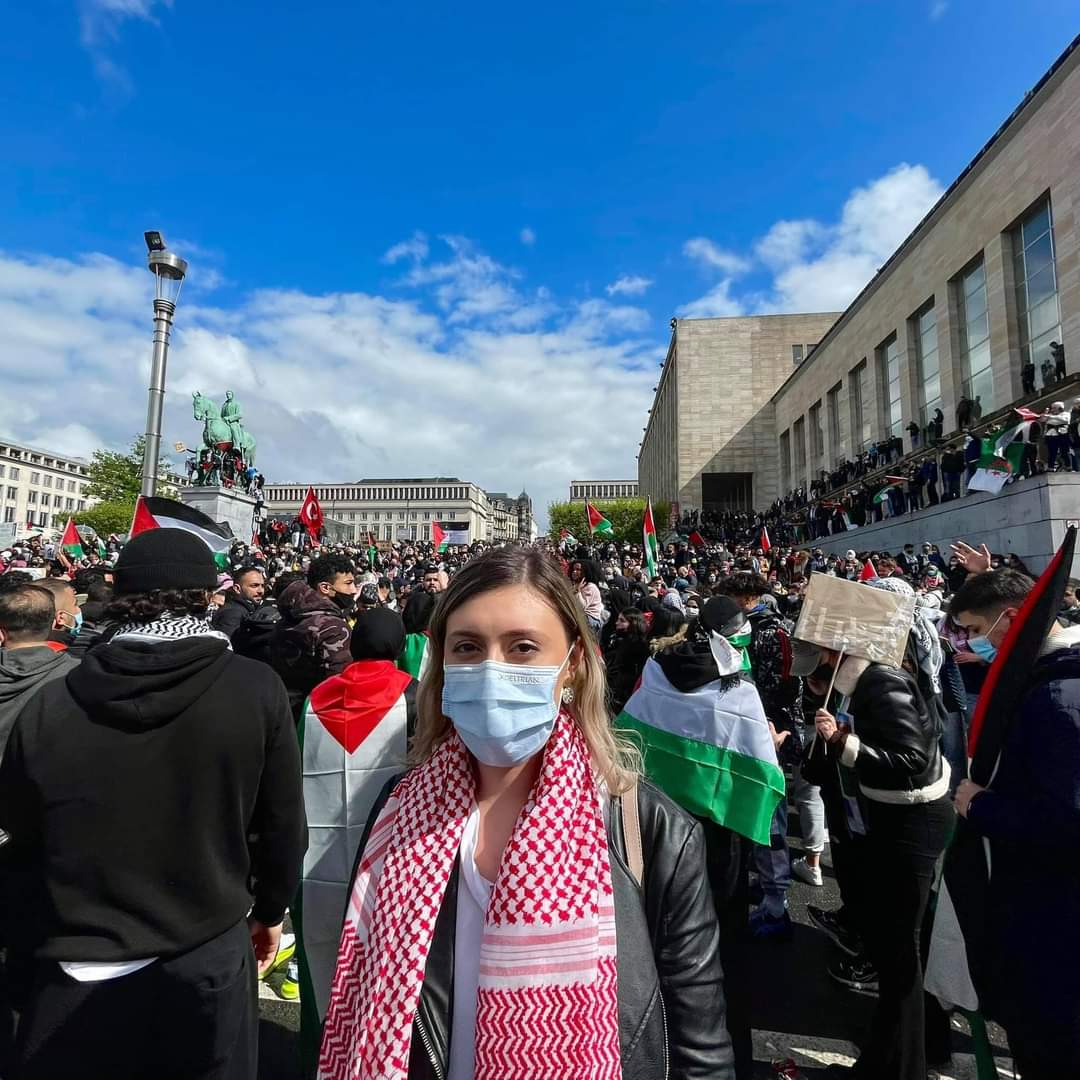 i_am_Taher's tweet photo. On Saturday, Israel targeted a refugee camp in #Gaza where at least 10 #Palestinians were killed.⁠⁠ Protests took place in major cities around the world,including #Doha #Jerusalem #Baghdad #Odayseh #Brussels #London #Paris #Madrid  #Berlin &amp; #WashingtonDC

#FreePalestine 🇵🇸 https://t.co/fdnug9gGCf