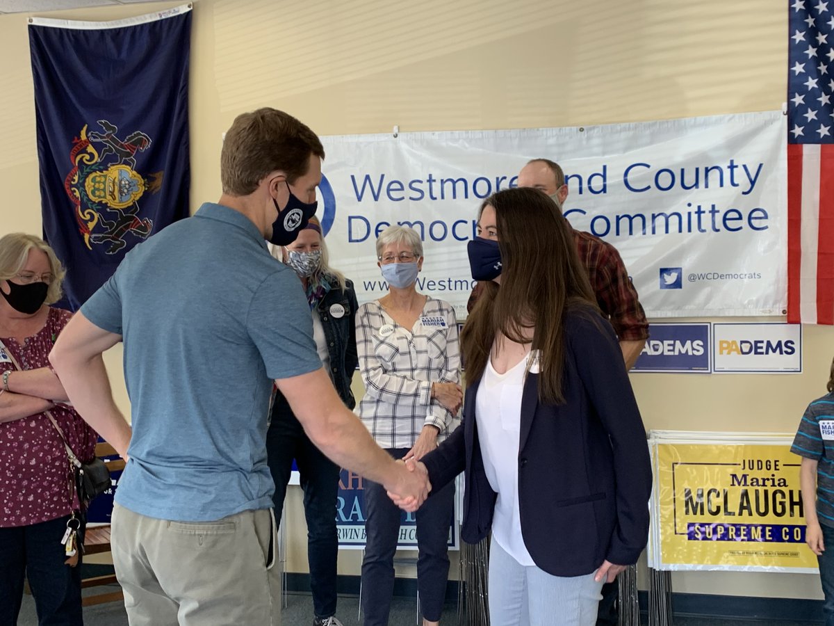 ConorLambPA's tweet photo. Back in Westmoreland County today knocking doors for @electmariahpa59! Great to meet Mariah &amp; her family, &amp; to see so many old friends working hard as ever to help #GOTV &amp; elect Mariah on May 18th.

VOTE TUESDAY! https://t.co/eahM8YXXS0