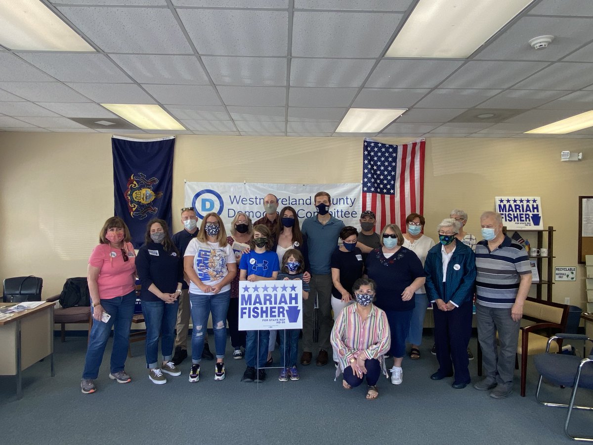 ConorLambPA's tweet photo. Back in Westmoreland County today knocking doors for @electmariahpa59! Great to meet Mariah &amp; her family, &amp; to see so many old friends working hard as ever to help #GOTV &amp; elect Mariah on May 18th.

VOTE TUESDAY! https://t.co/eahM8YXXS0