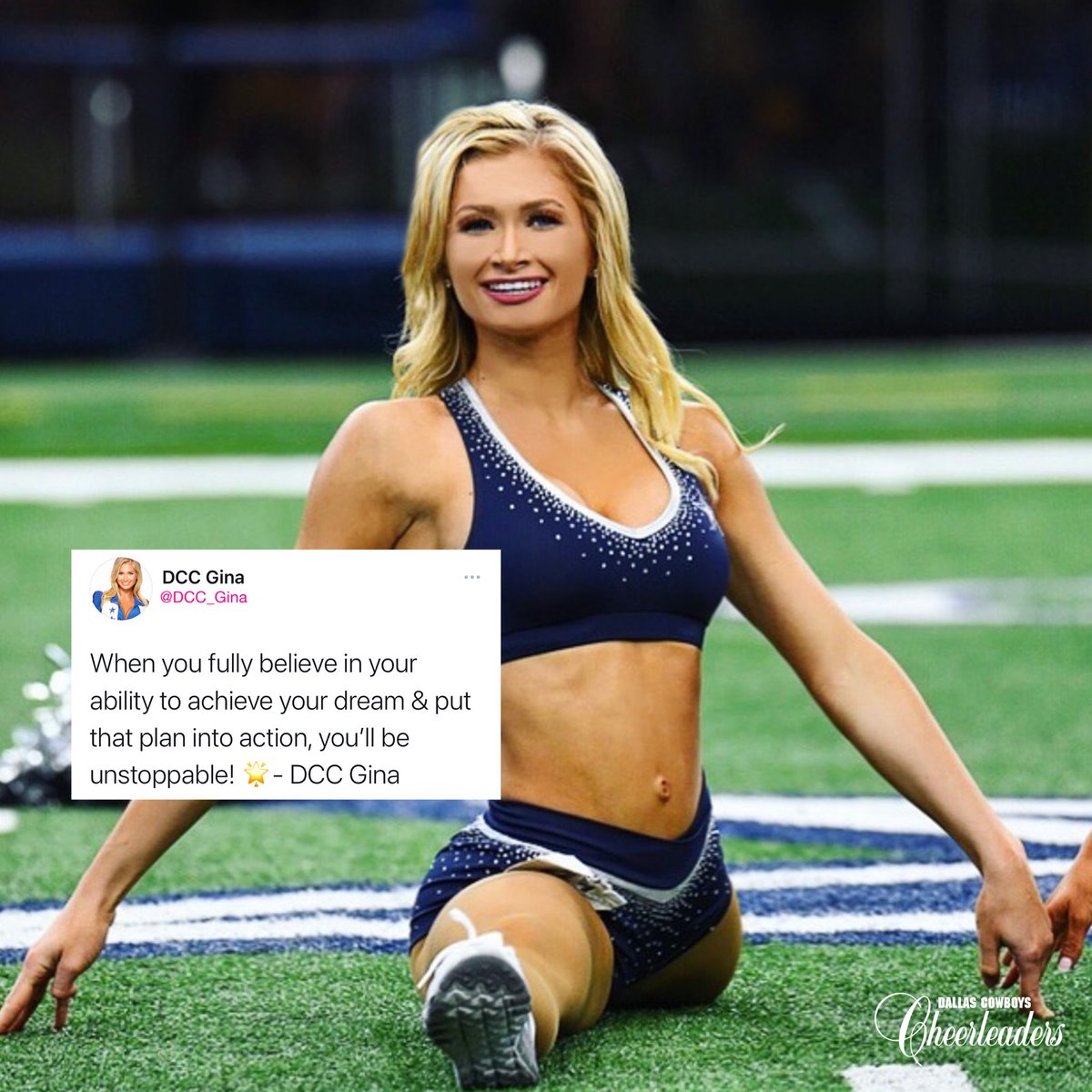 When you believe in yourself ➡️ you become unstoppable! 🙌

Believe in your dreams &amp; audition to be a Dallas Cowboys Cheerleader! There’s less than 8️⃣ hours left to submit your application! Visit DallasCowboysCheerleaders.com now!