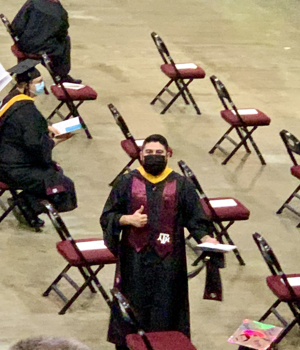 Beyond proud of my mijo, earning his Master of Science in Stats <a href="/TAMU/">Texas A&M University</a> #Classof2021 #Aggieland #TAMUStatistics and joining great alumni <a href="/EvaLongoria/">Eva Longoria Baston</a> #GigEm ❤️🙌🏼🎉🎓🤩🥳#proudmama