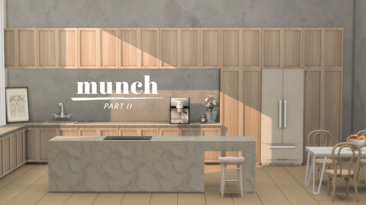 CharlyPancakes's tweet image. the 2nd part of my munch kitchen is now available for early access! 🌼🫒

i really wanted to have a wooden version of my last kitchen set and i also added a kitchen block kind of island counter.

🤎tumblr: tinyurl.com/b7m9k45h
🤎patreon: tinyurl.com/4testyzd