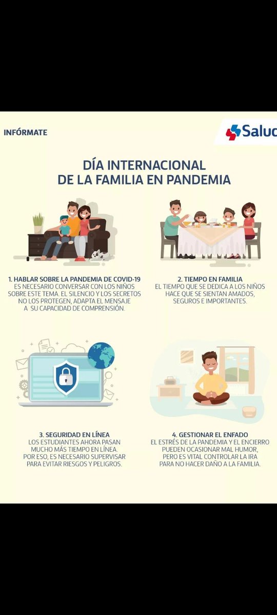 MERIFERRA's tweet photo. La pandemia ha alterado la vida de las familias en todo el mundo. Compartimos estos consejos para ayudar a manejar de mejor forma la situación. #DíaInternacionalDeLaFamilia https://t.co/QFefn4FJ4x https://t.co/ZwkcwOpAH6