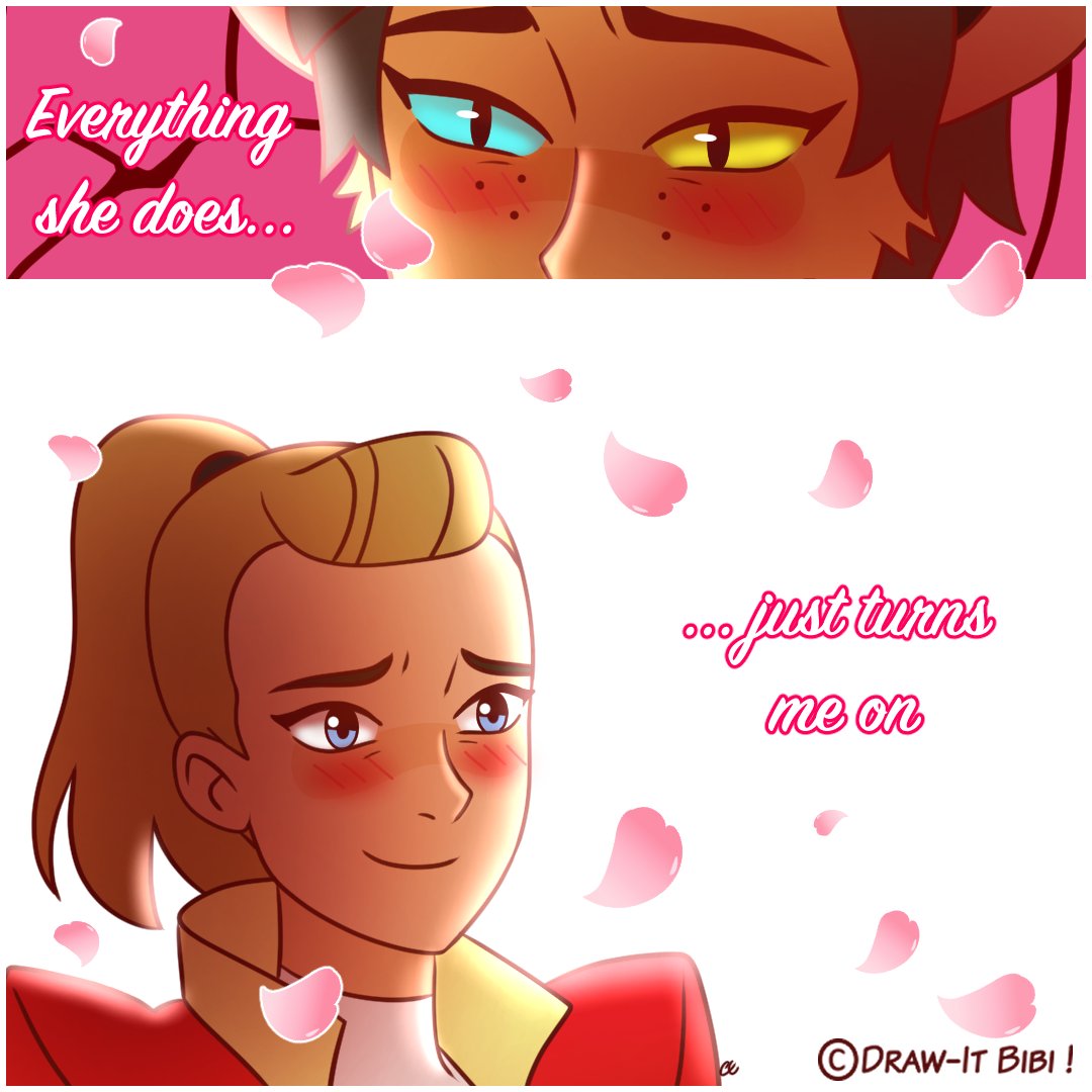 drawitbibi's tweet photo. ❤️😍🏳️‍🌈 Happy Catradora Anniversary !! 🏳️‍🌈😍❤️

Here my little comic's celebration based on The Police cover song "Every little thing she does is magic" by Sleeping At Least ❤️ !!

I'm new on Twitter and can find me on Insta &amp; FB too !

See U !

#SheRa #catradora  #catradorafanart https://t.co/vU2qwEkHmH